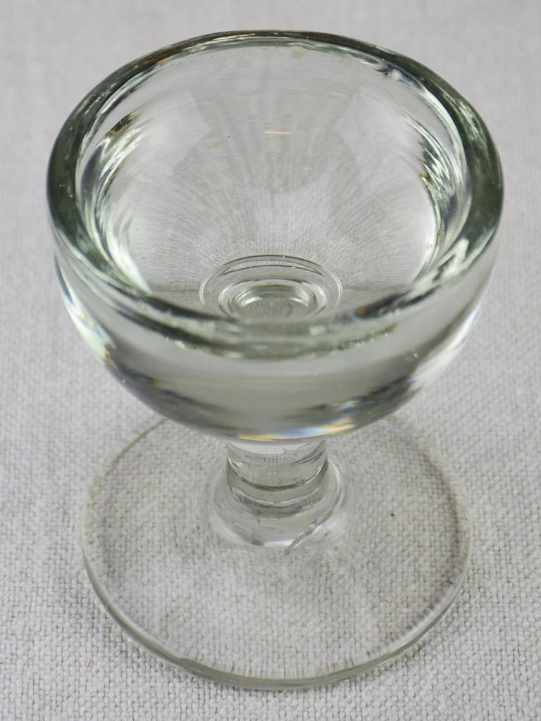 Set of six blown glass liqueur glasses from the early 20th century 3½"