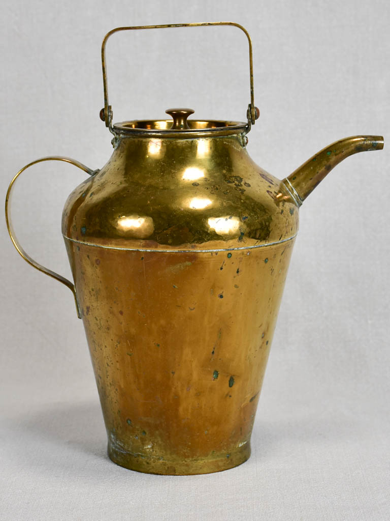 Antique Riveted Brass Couture-seam Pitcher