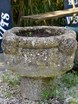 Pair of 18th century French garden planters - mortar shape