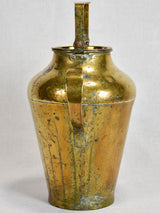 Elegant Golden Brass French Water Jug