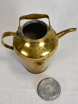 18th-Century Rustic French Brass Pitcher