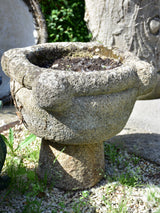 Pair of 18th century French garden planters - mortar shape