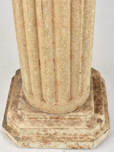 Chipped top sandstone pedestal
