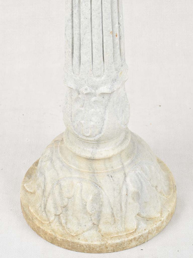 19th century marble fountain / pedestal basin 35½"