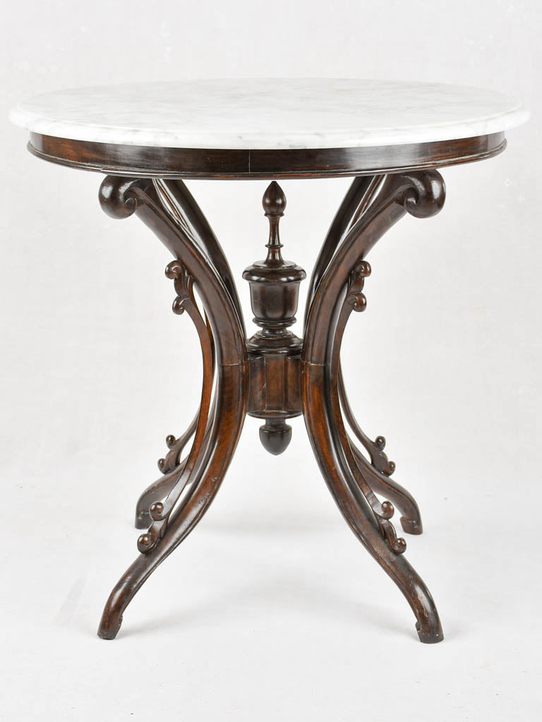 Vintage marble top foyer table