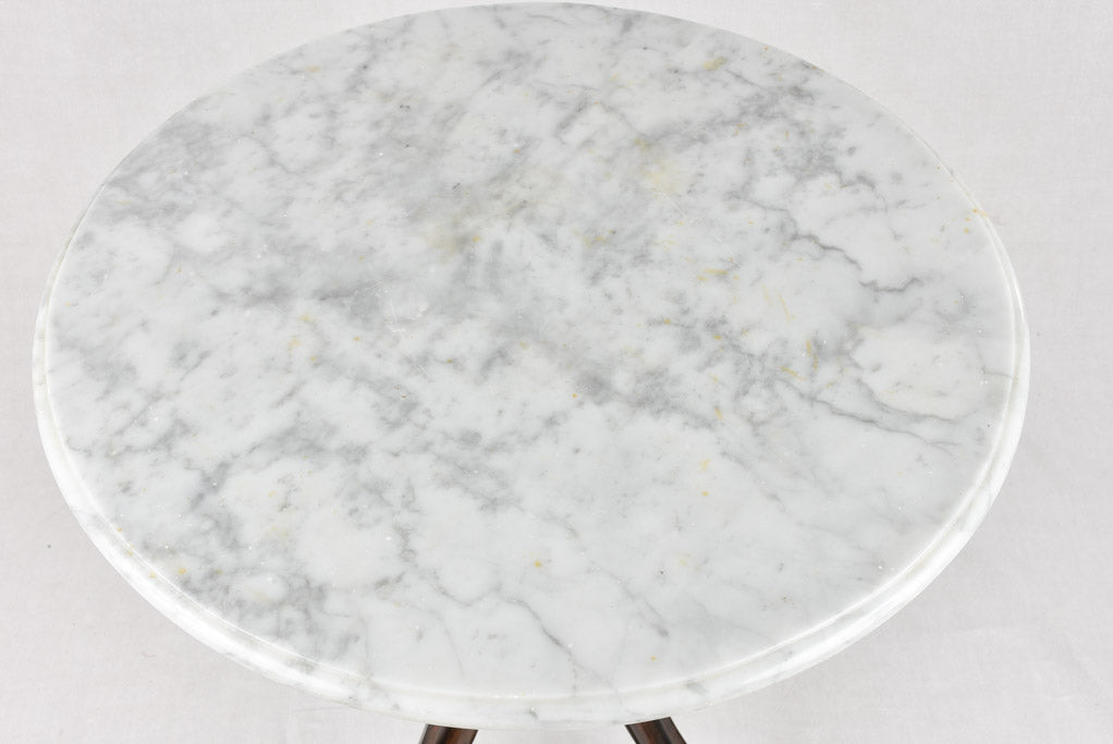 19th-century marble and mahogany table