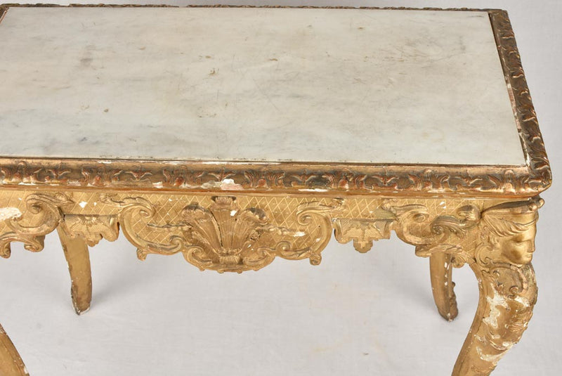 Regal stucco finished console table