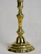 Early 18th-century Louis XIV gilt bronze candlestick 10¼"