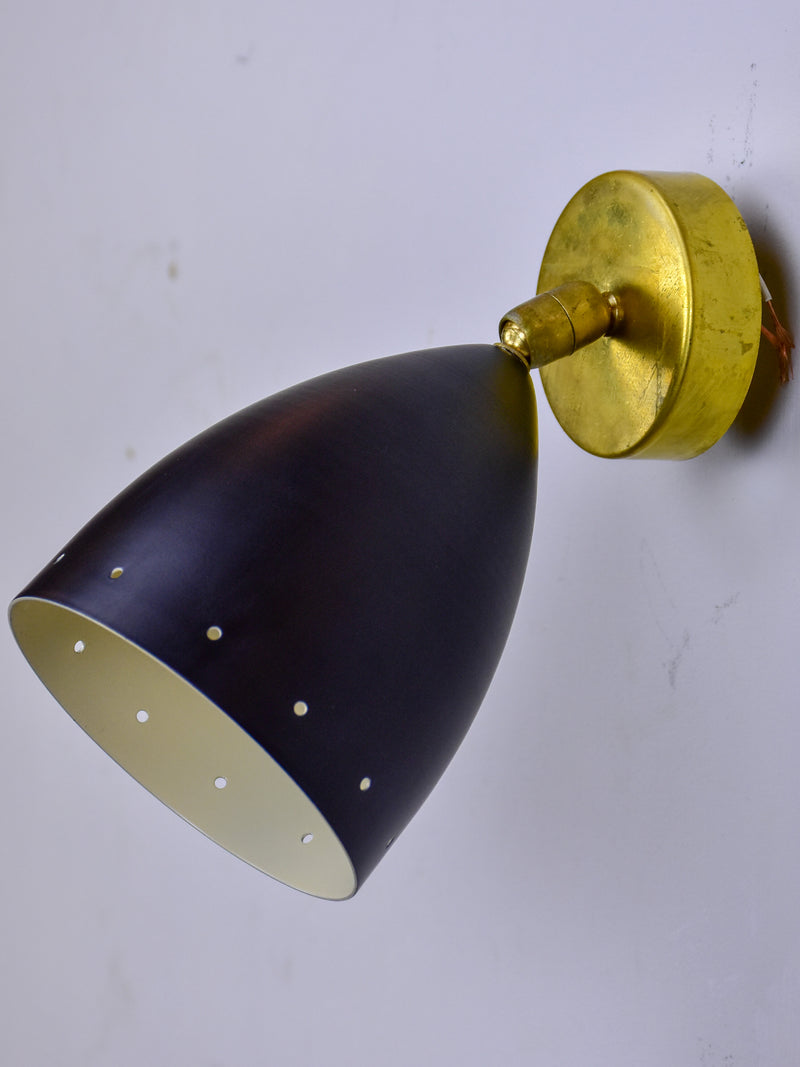 Pair of Stilnovo wall sconces - black