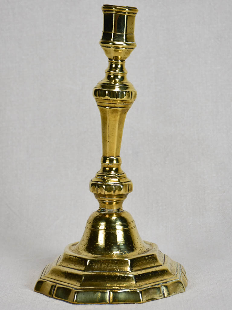 Early 18th-century Louis XIV gilt bronze candlestick 10¼"