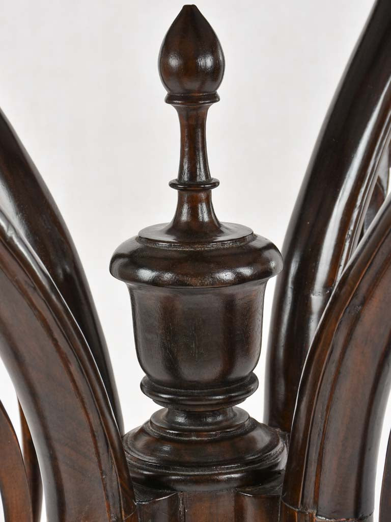 Antique sculptural furniture with mahogany base