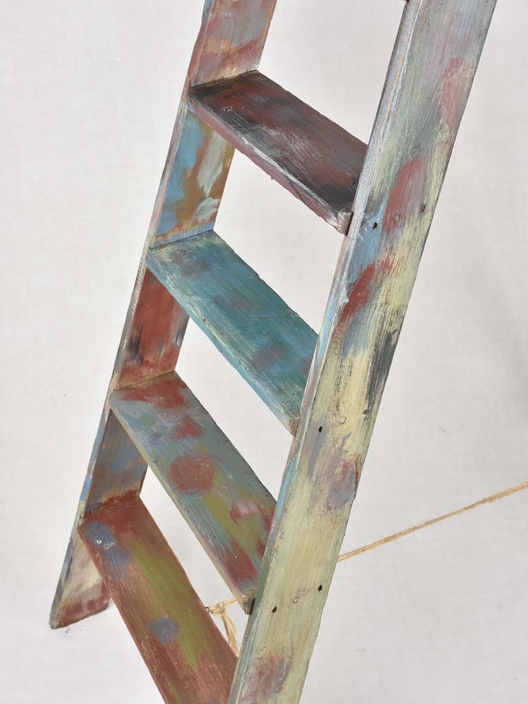 Classic French Ladder with Paint Splashes