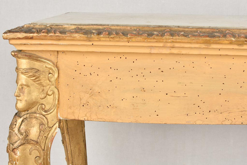 Appealing eighteenth-century giltwood table