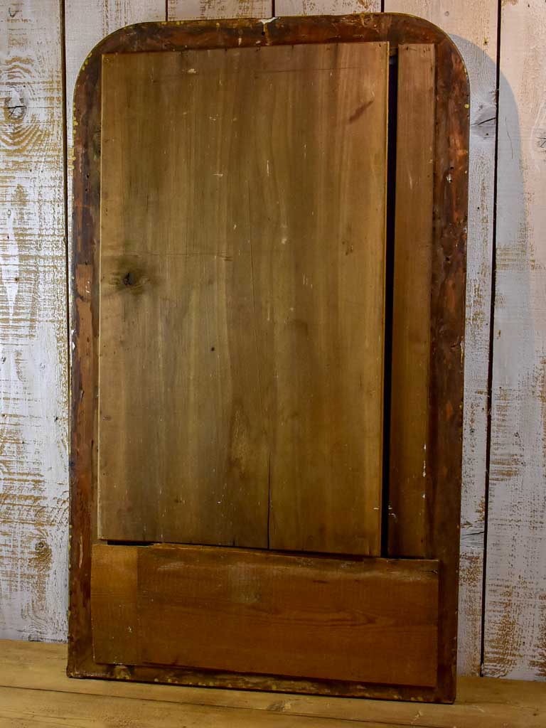 19th Century Louis Philippe mirror with silver leaf frame - repaired 27½" x 46"