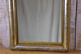 Silver / gold leaf Louis Philippe mirror with pearl detail - 19th Century 23¾" x 31½"