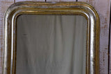 Silver / gold leaf Louis Philippe mirror with pearl detail - 19th Century 23¾" x 31½"
