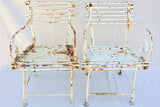 19th century Arras garden armchairs (two pairs available)