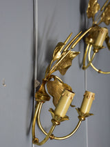 Pair of vintage French appliques attributed to Maison Charles