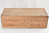 Antique French blouse storage box from Toulouse 22¾"