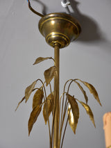 Pair of Maison Charles lustres with bay leaf detail