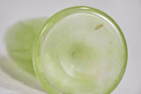 Green Pâte de verre glass vase by David Gueron Degue (1892-1950) 10¼"