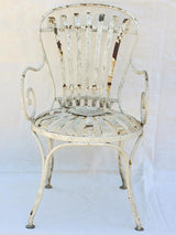 Antique French garden armchair - sunflower seat