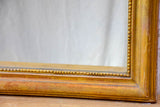 19th Century French Louis Philippe mirror with gilded frame and running pearl 28¼" x 37½"