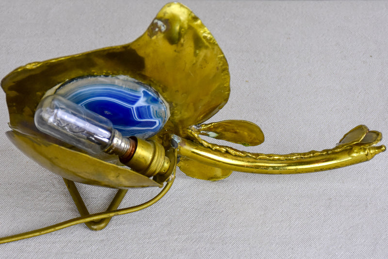 Isabelle Richard Faure fish lamp with blue agate