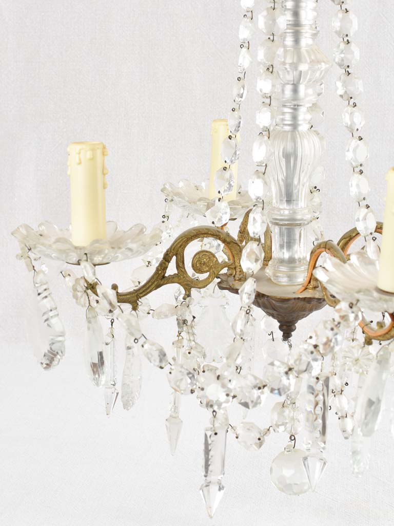 Small crystal chandelier - 4 globes