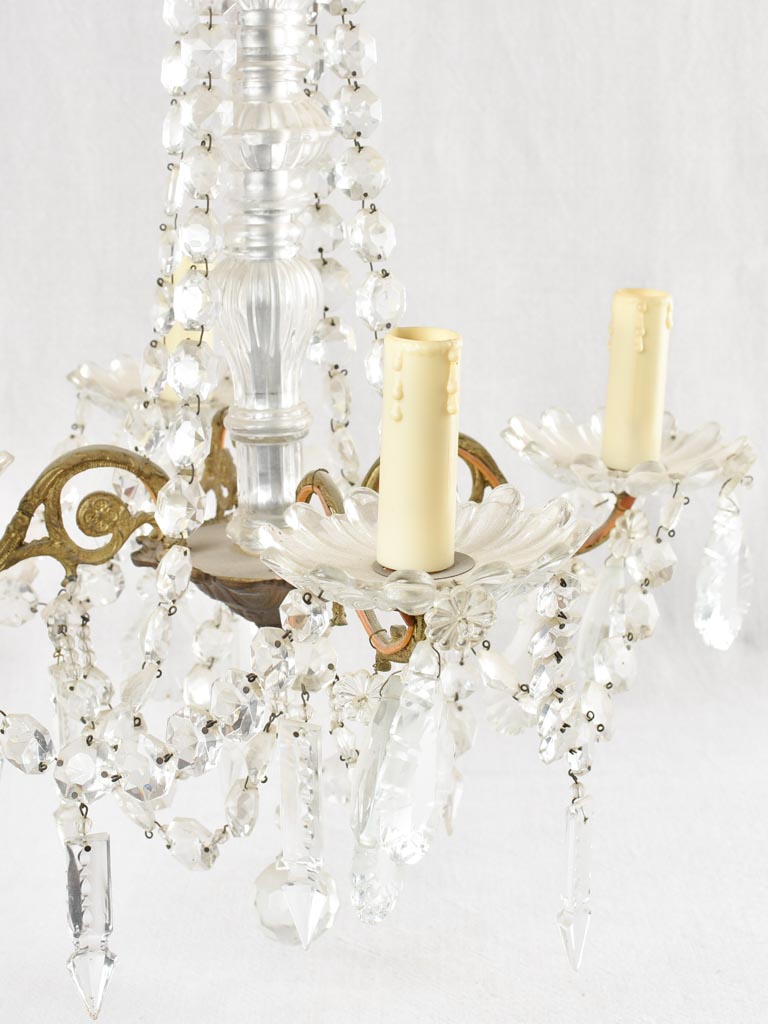 Small crystal chandelier - 4 globes