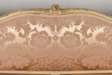 18th century vestibule banquette sofa with pink silk - 69"