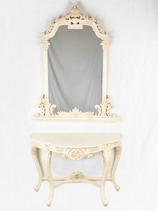 Louis XV style console w/ mirror