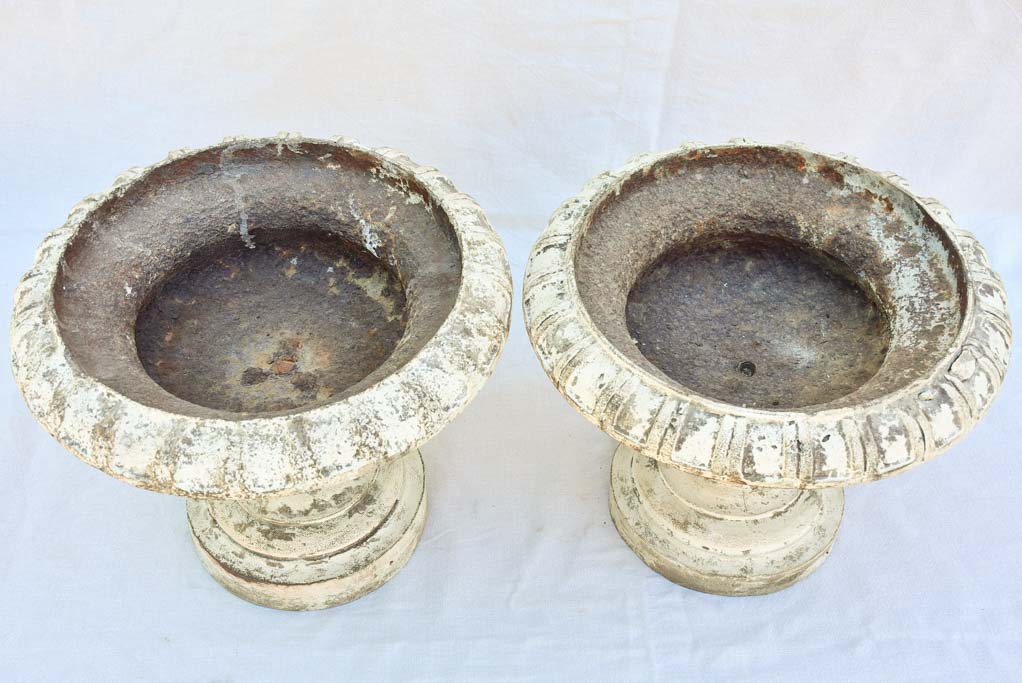 Vintage French Medici Iron Urns