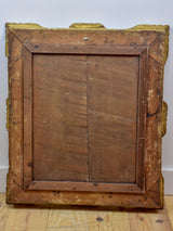 18th Century French mirror with gilded frame and aged glass 26” x 22 ½''