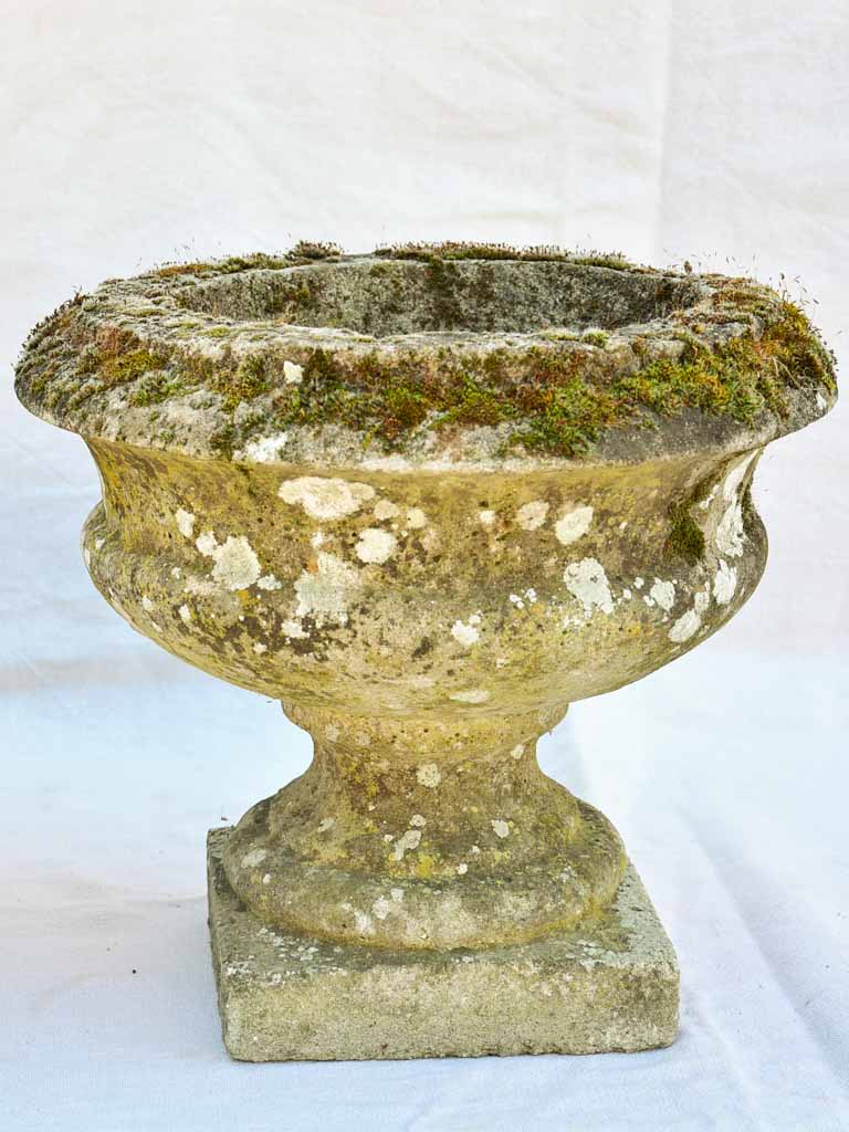 Pair of early 20th century French garden urns - Medici form 13½"
