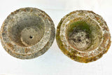 Pair of early 20th century French garden urns - Medici form 13½"