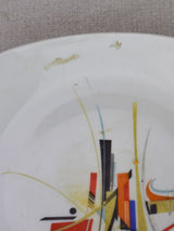 Set of 8 rectangular porcelain Limoges plates - 1950's