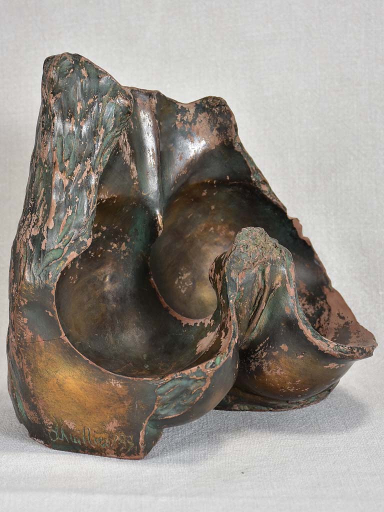 Mid-century erotic sculpture signed L'huillier