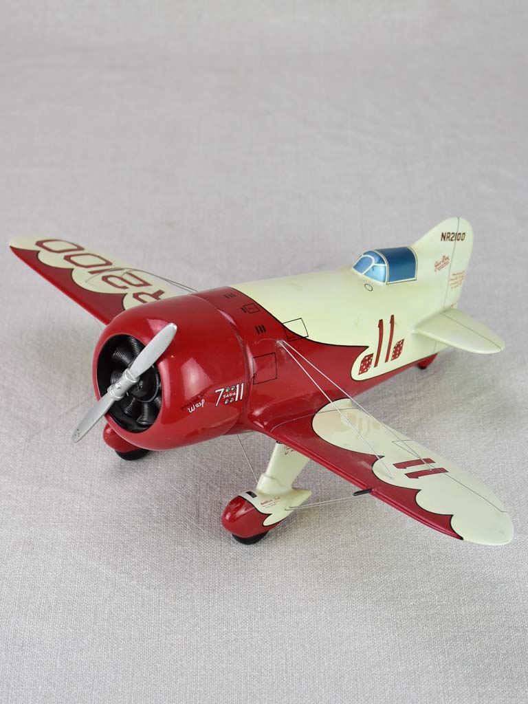 Red toy racing plane -  Gee Bee Model R Super Sportster
