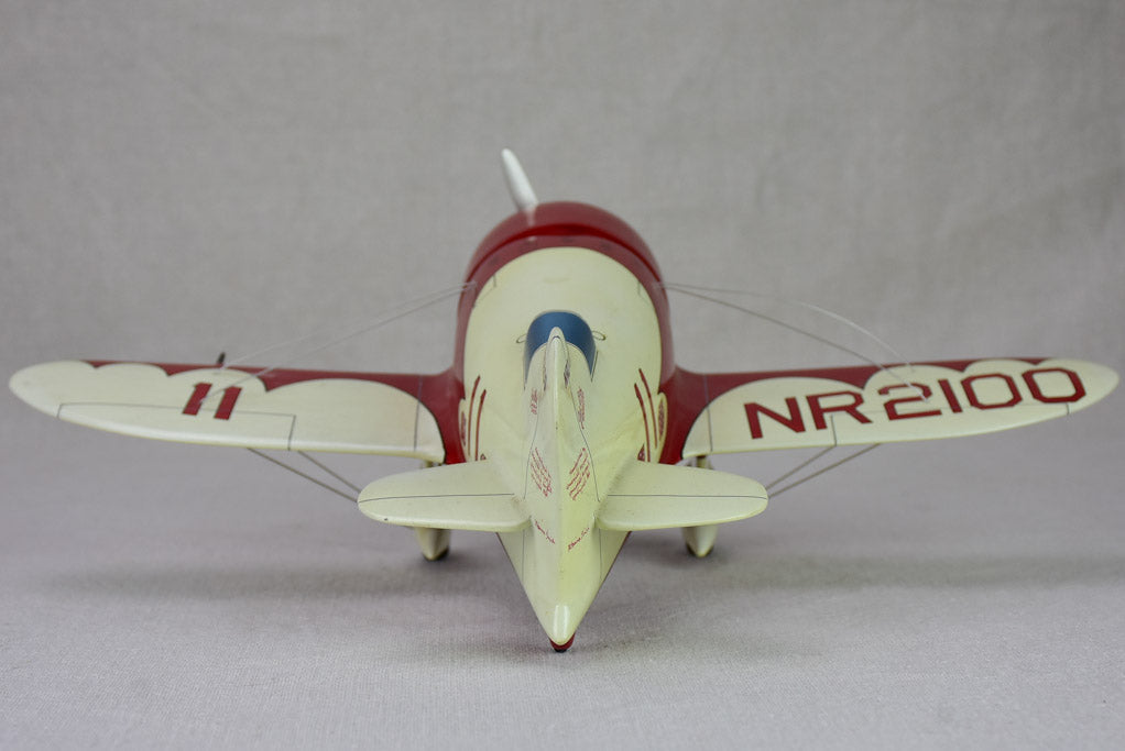 Red toy racing plane -  Gee Bee Model R Super Sportster