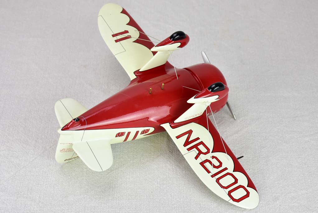 Red toy racing plane -  Gee Bee Model R Super Sportster