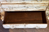 Antique Dutch commode with white patina