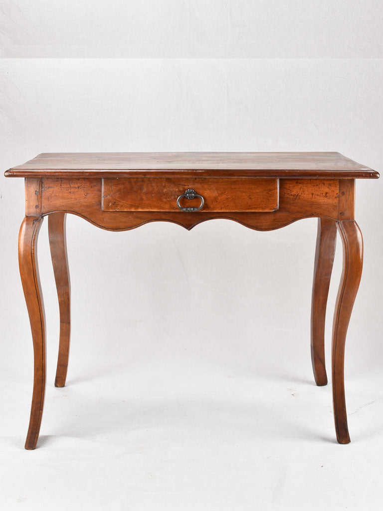 Louis XV side table / desk with drawer and saber legs