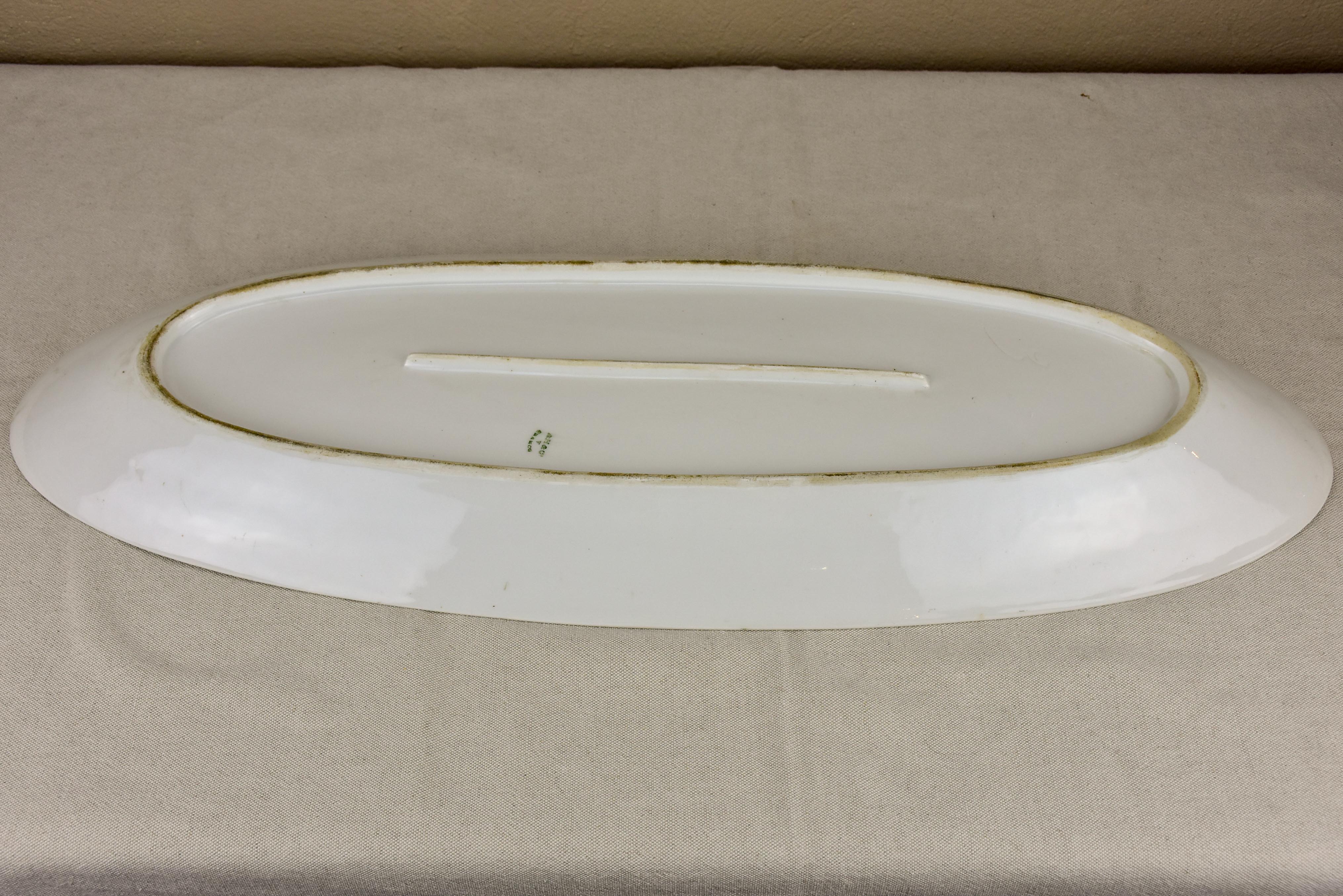 Antique Limoges fish platter 5/5