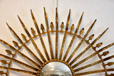Large vintage sunburst mirror