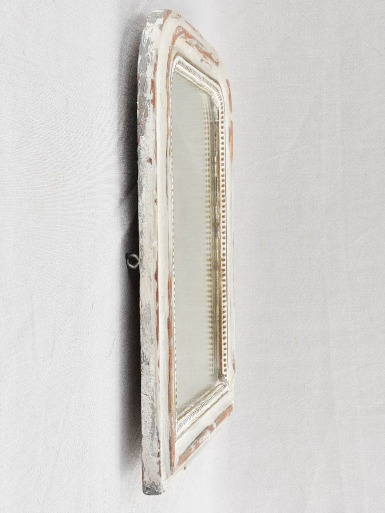 Antique Louis Philippe mirror w/ white painted frame 18" x 14½"