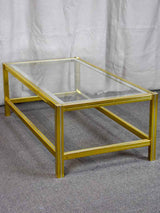 Vintage glass coffee table - style of  Pierre Vandel
