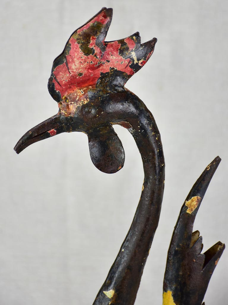 Artisan made bird sculpture 21¾"