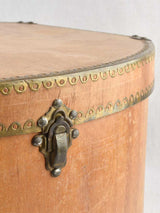 Antique decorative box with leather handles