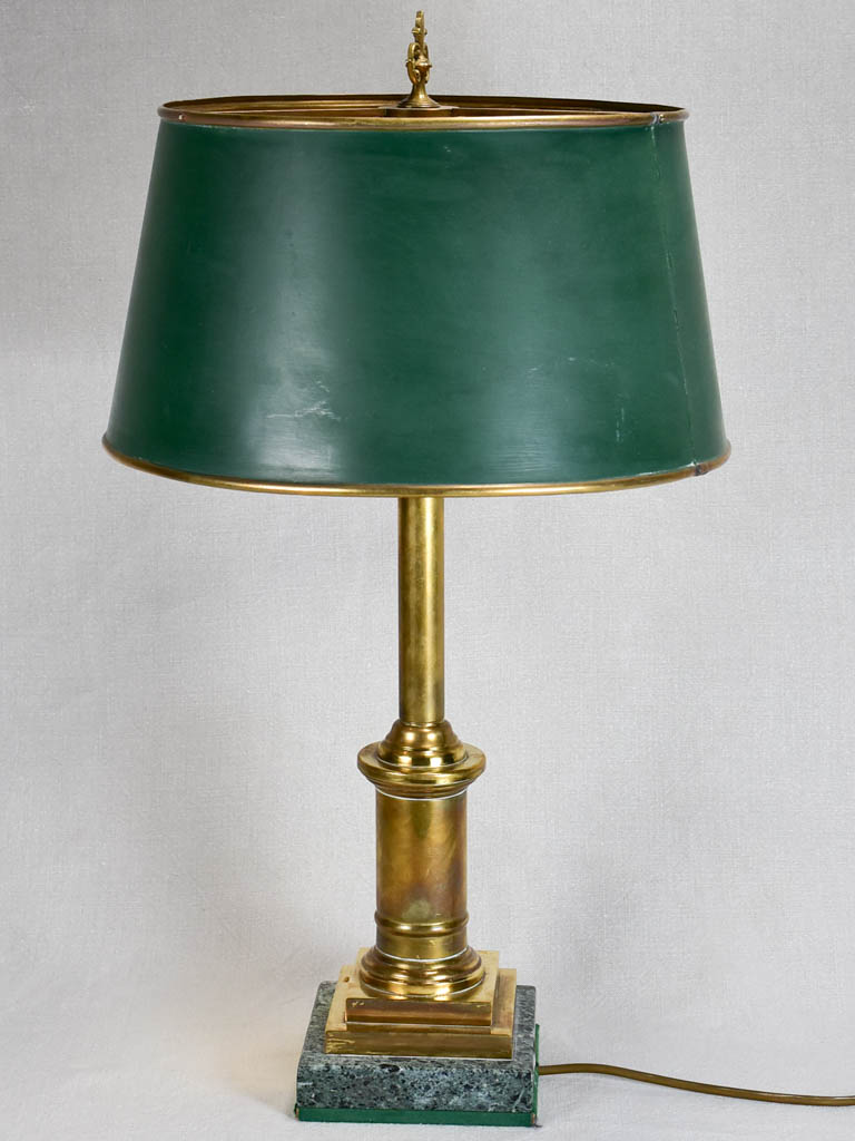 Superb vintage French lamp with original shade 26¾"